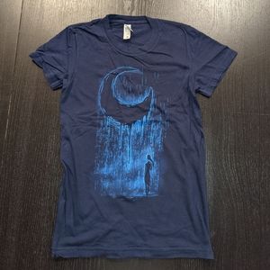 Woot! S Women's shirt with raining moon